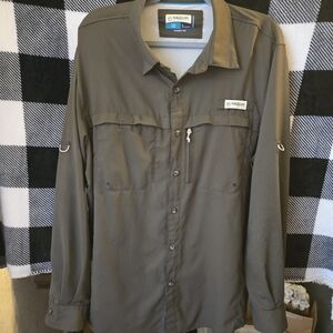 Magellan Outdoors Olive Green Lightweight Travel Shirt Jacket